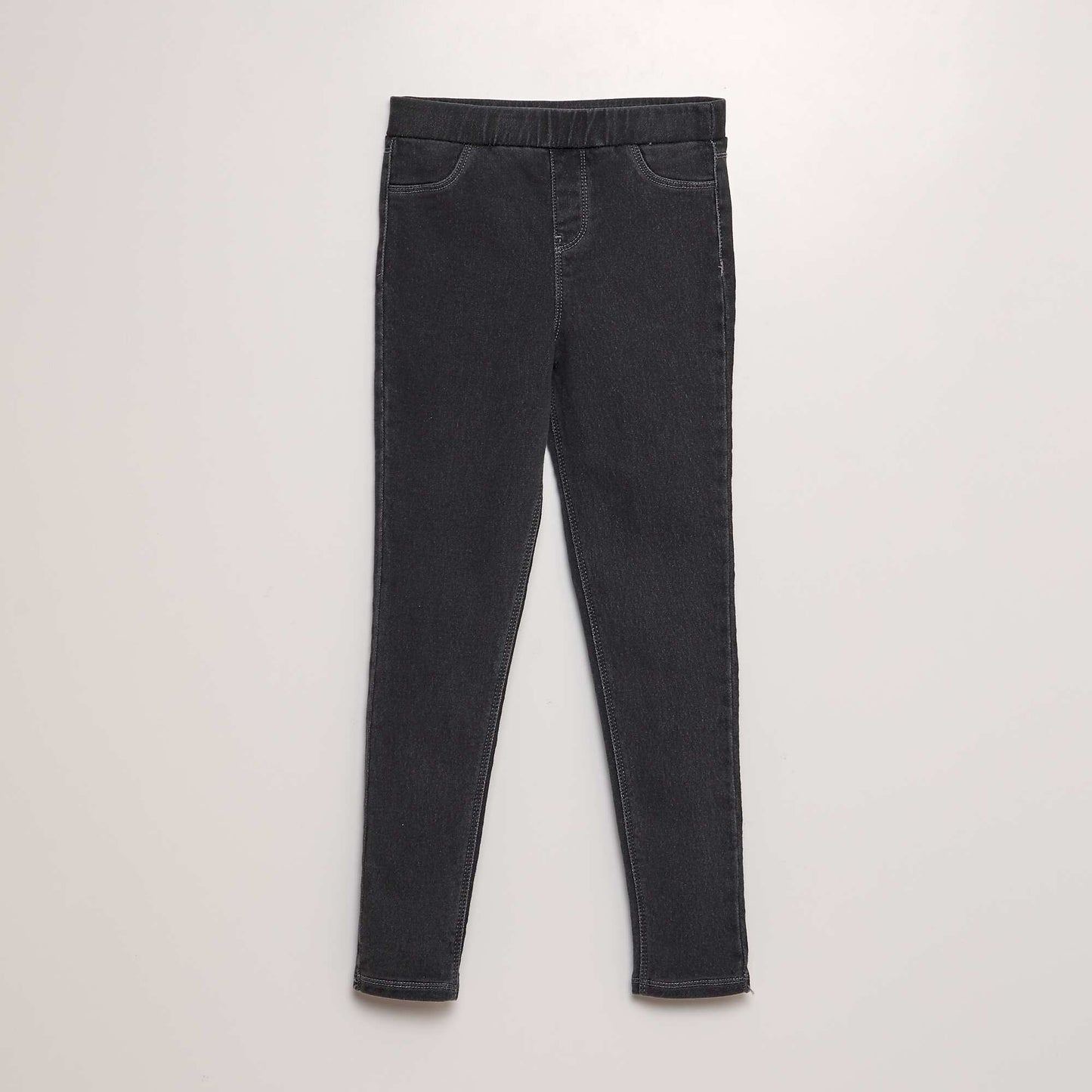 Jegging con cintura elástica NEGRO