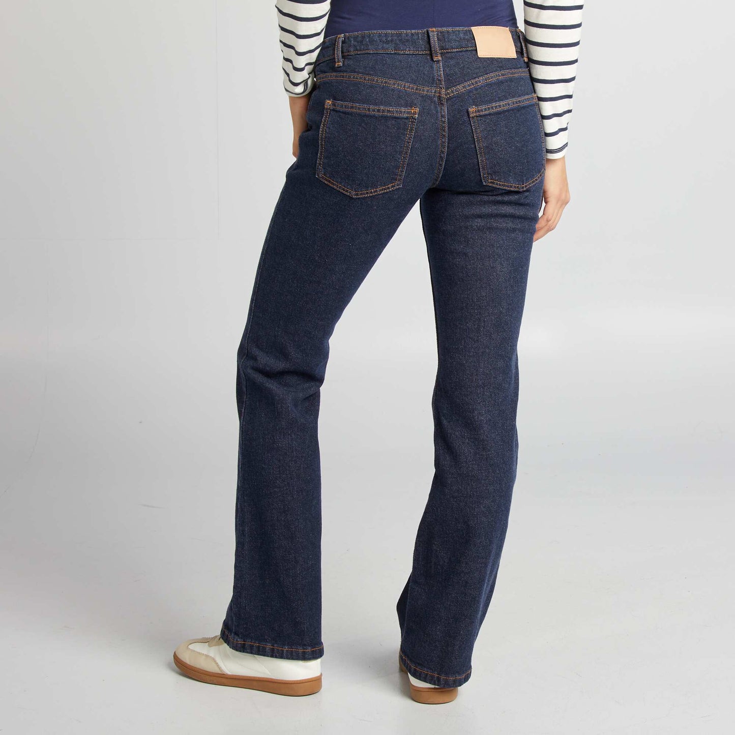 Jean flare maternidad AZUL