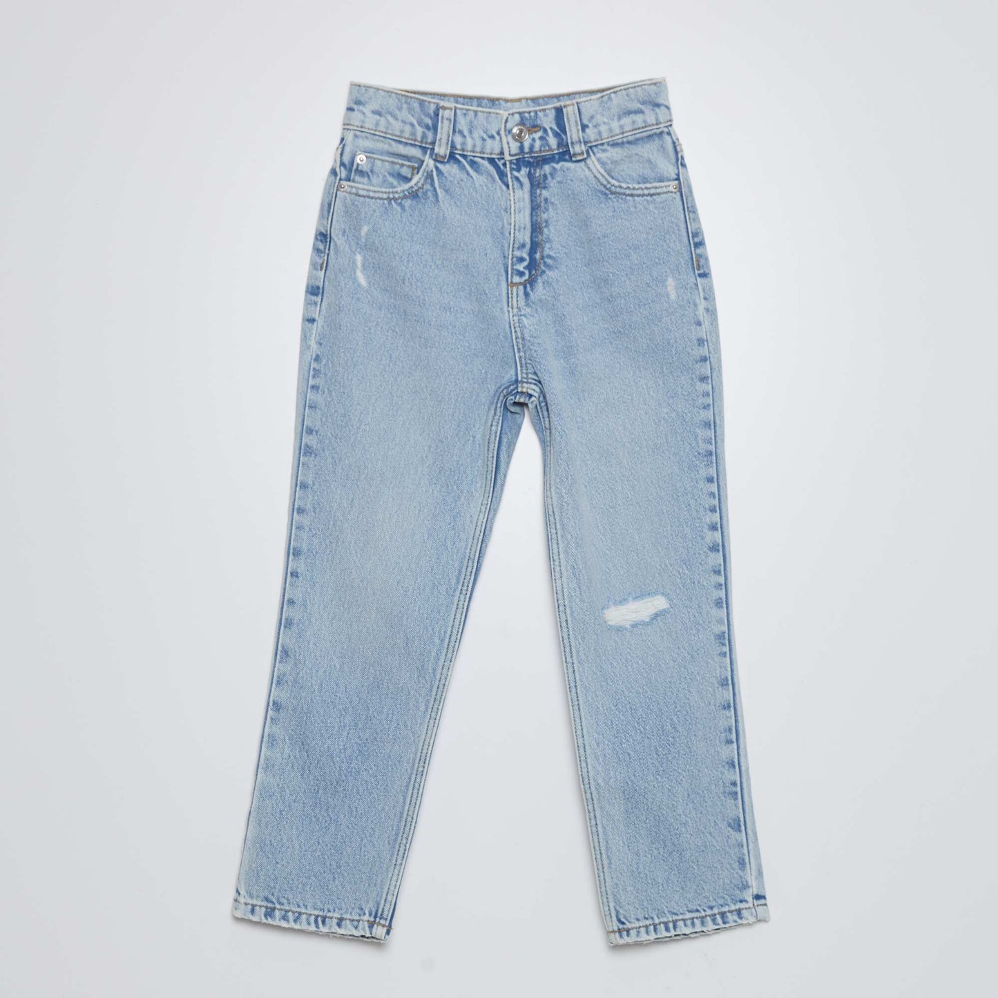 Jean recto de talle alto AZUL