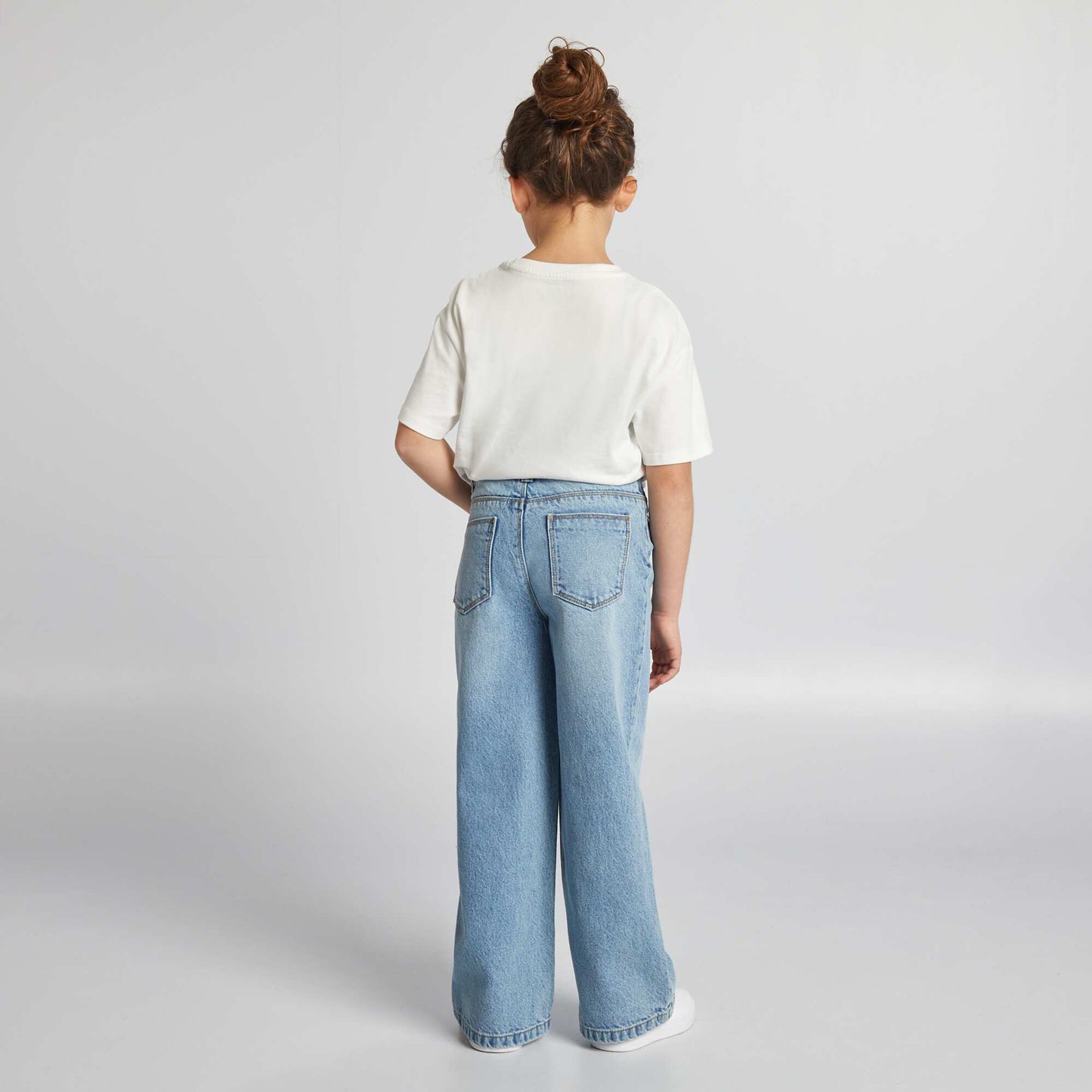 Pantalón wide leg AZUL