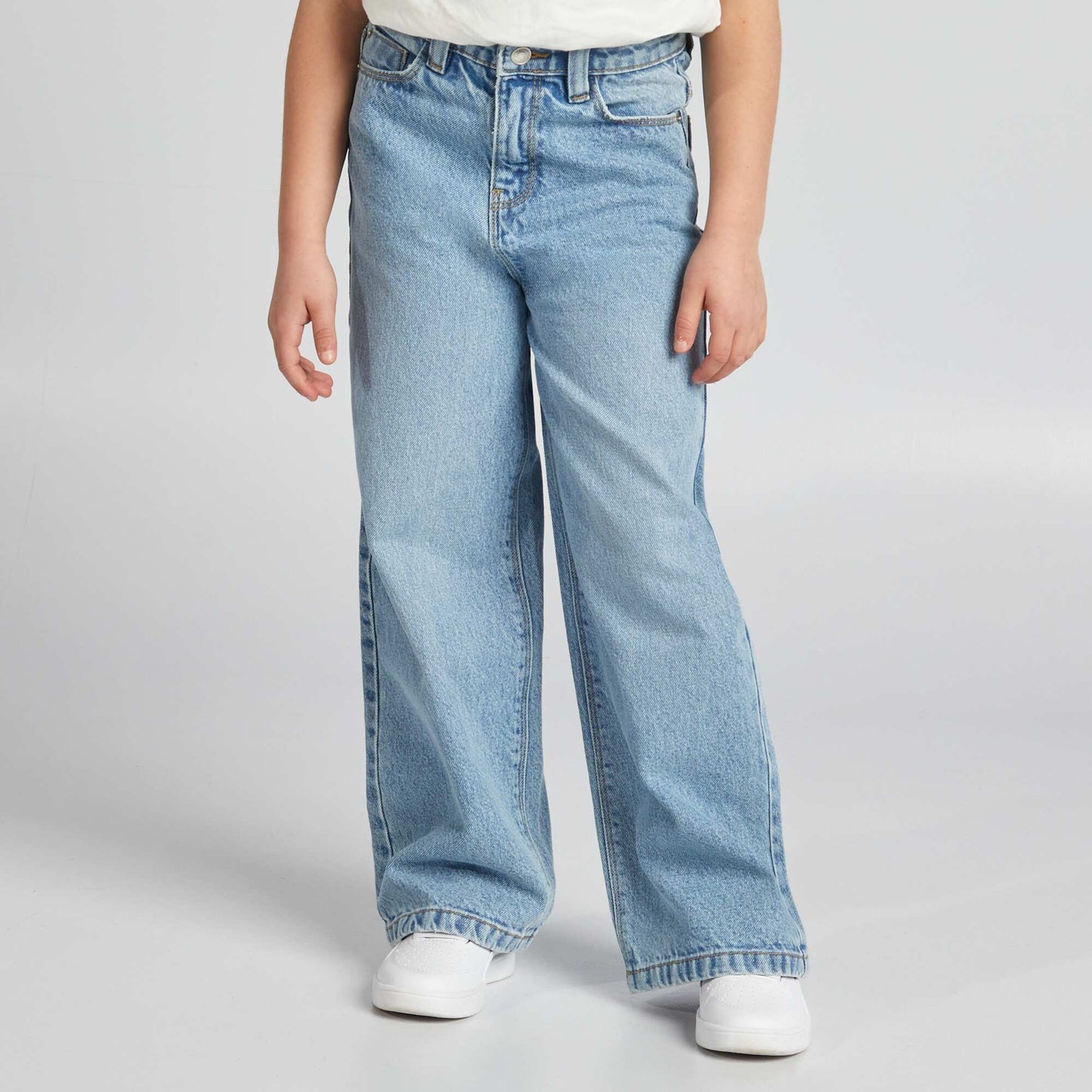 Pantalón wide leg AZUL