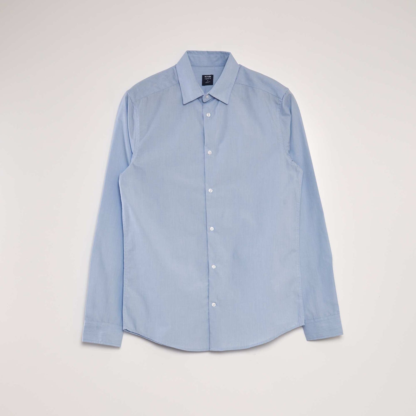 Camisa clásica lisa AZUL
