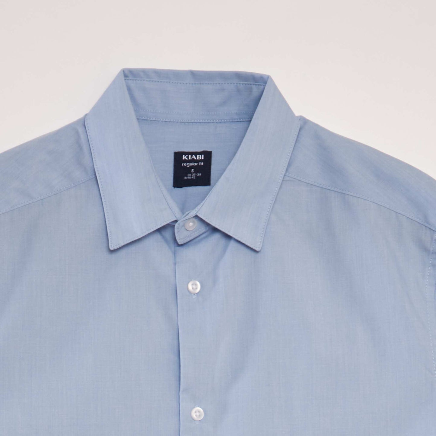 Camisa clásica lisa AZUL