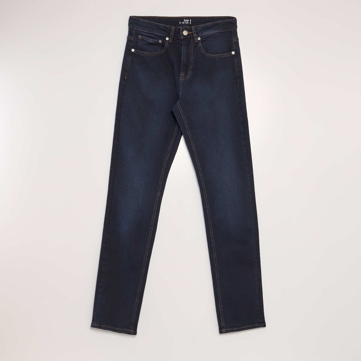 Jean slim con 5 bolsillos - L34 AZUL