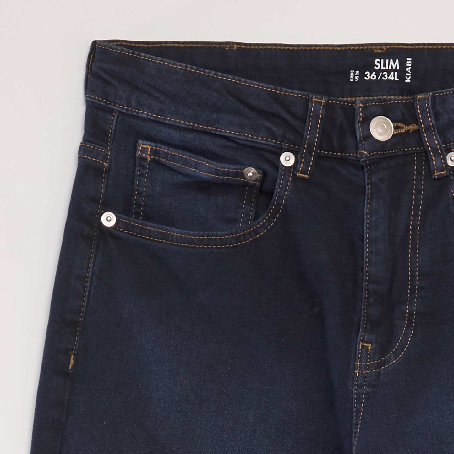 Jean slim con 5 bolsillos - L34 AZUL