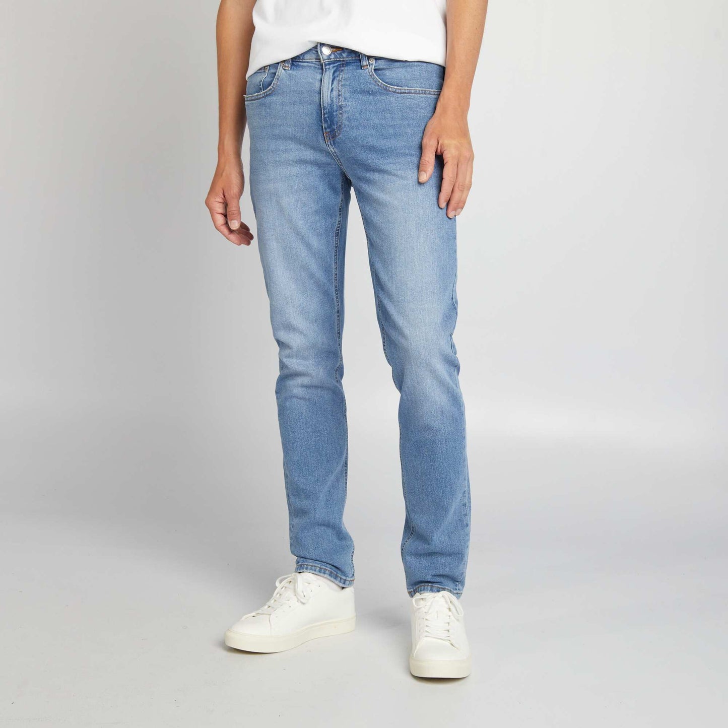 Jean slim con 5 bolsillos - L34 AZUL