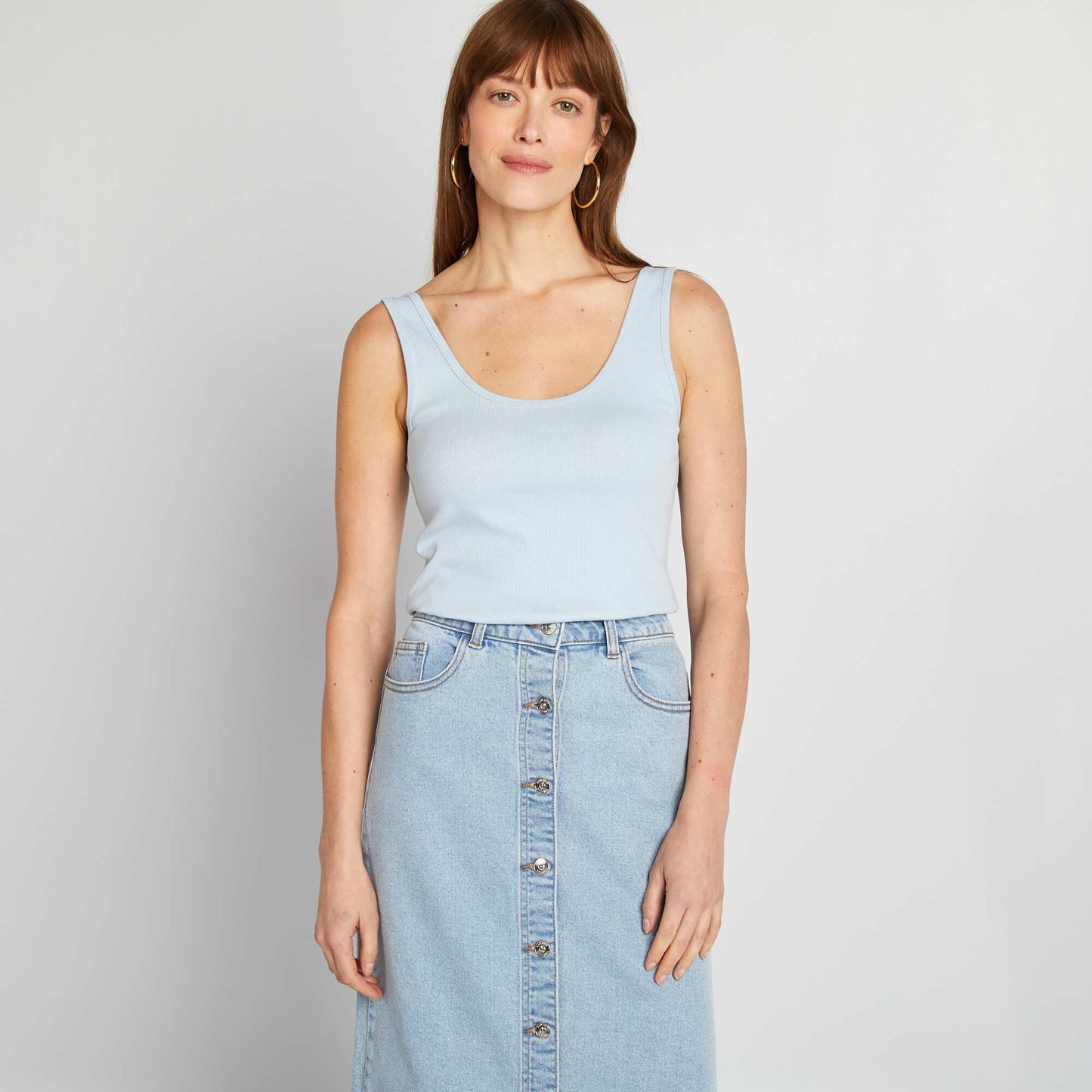 Camiseta sin mangas AZUL