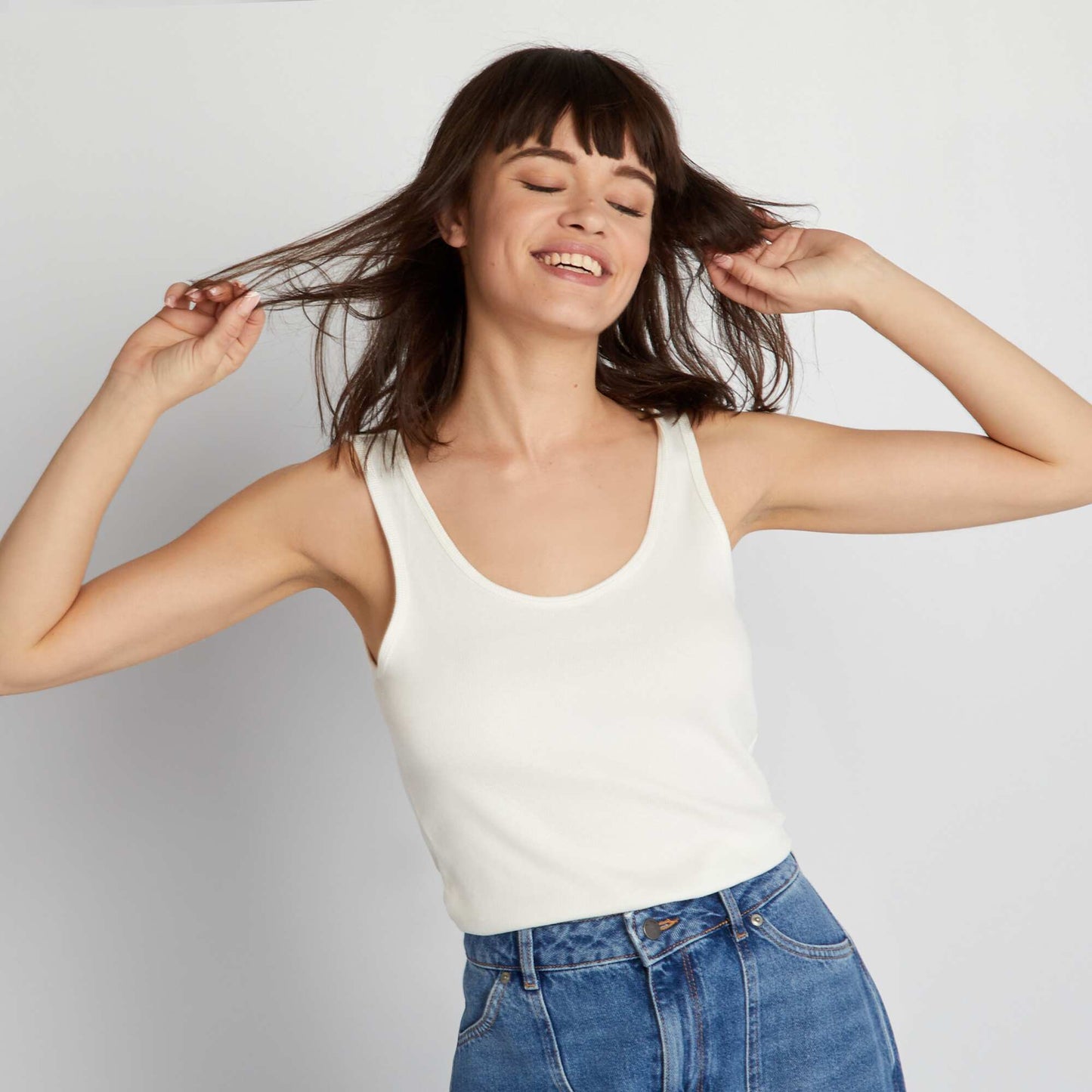 Camiseta sin mangas BLANCO