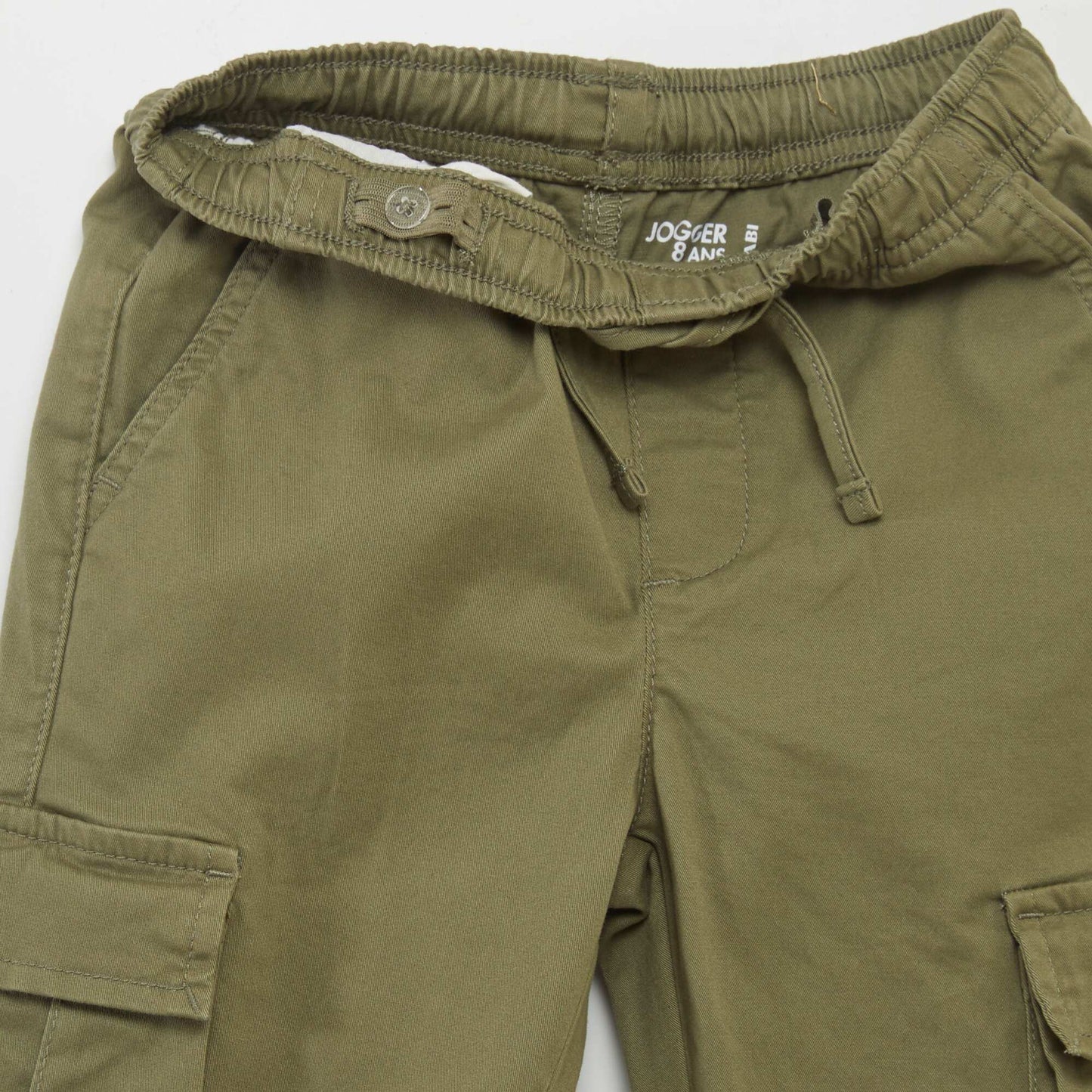 Pantalón elástico multibolsillos VERDE