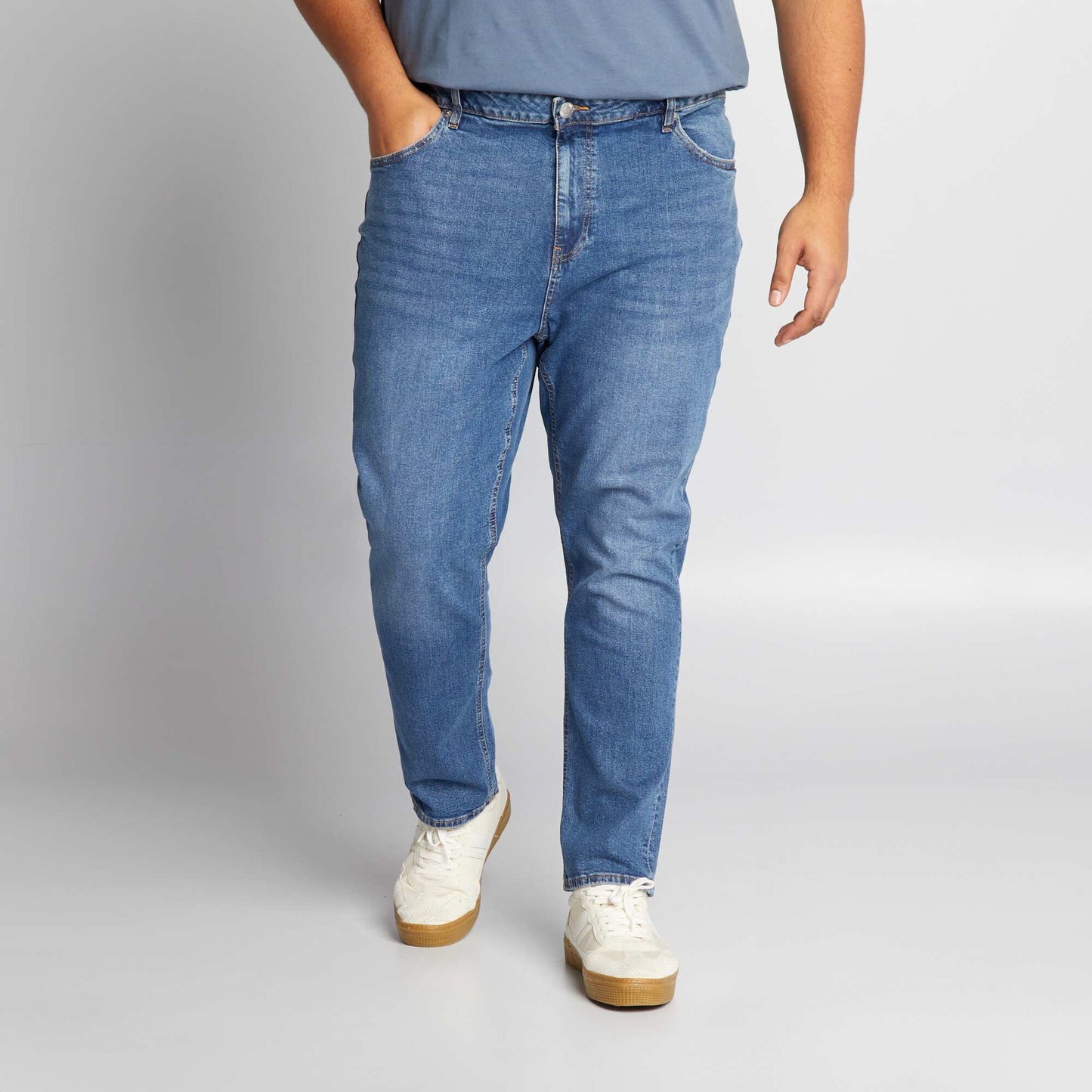 Jean slim con 5 bolsillos - L32 AZUL