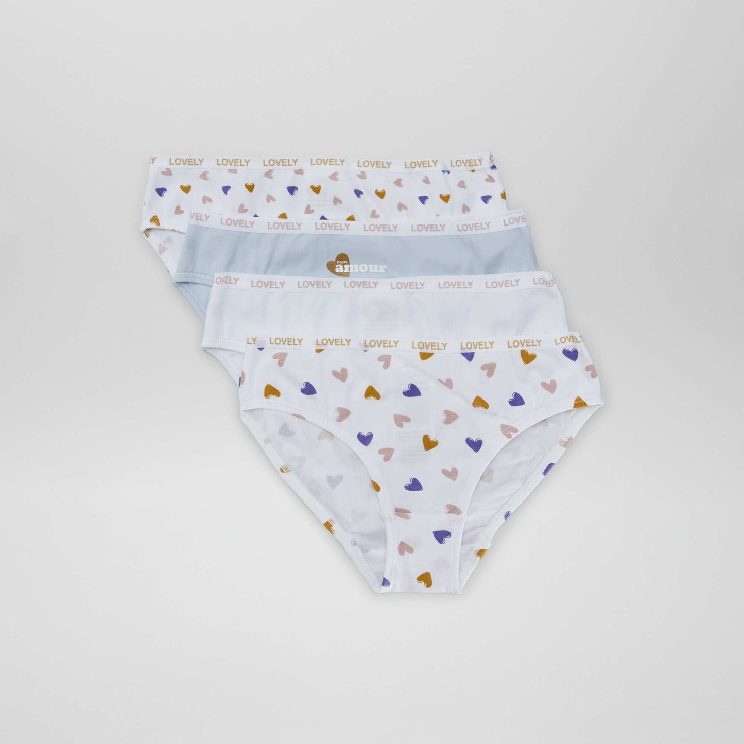 Pack de 4 braguitas estampadas BLANCO