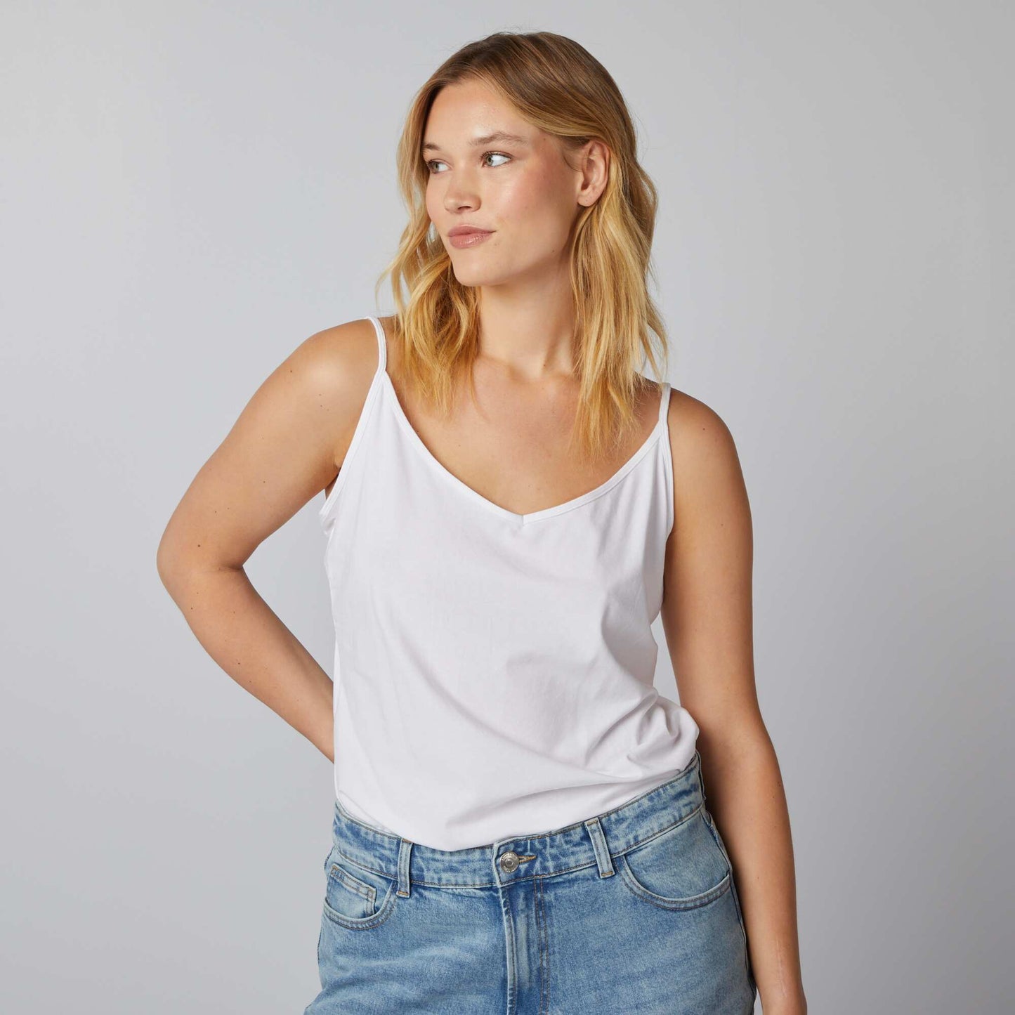 Camiseta de tirantes finos BLANCO