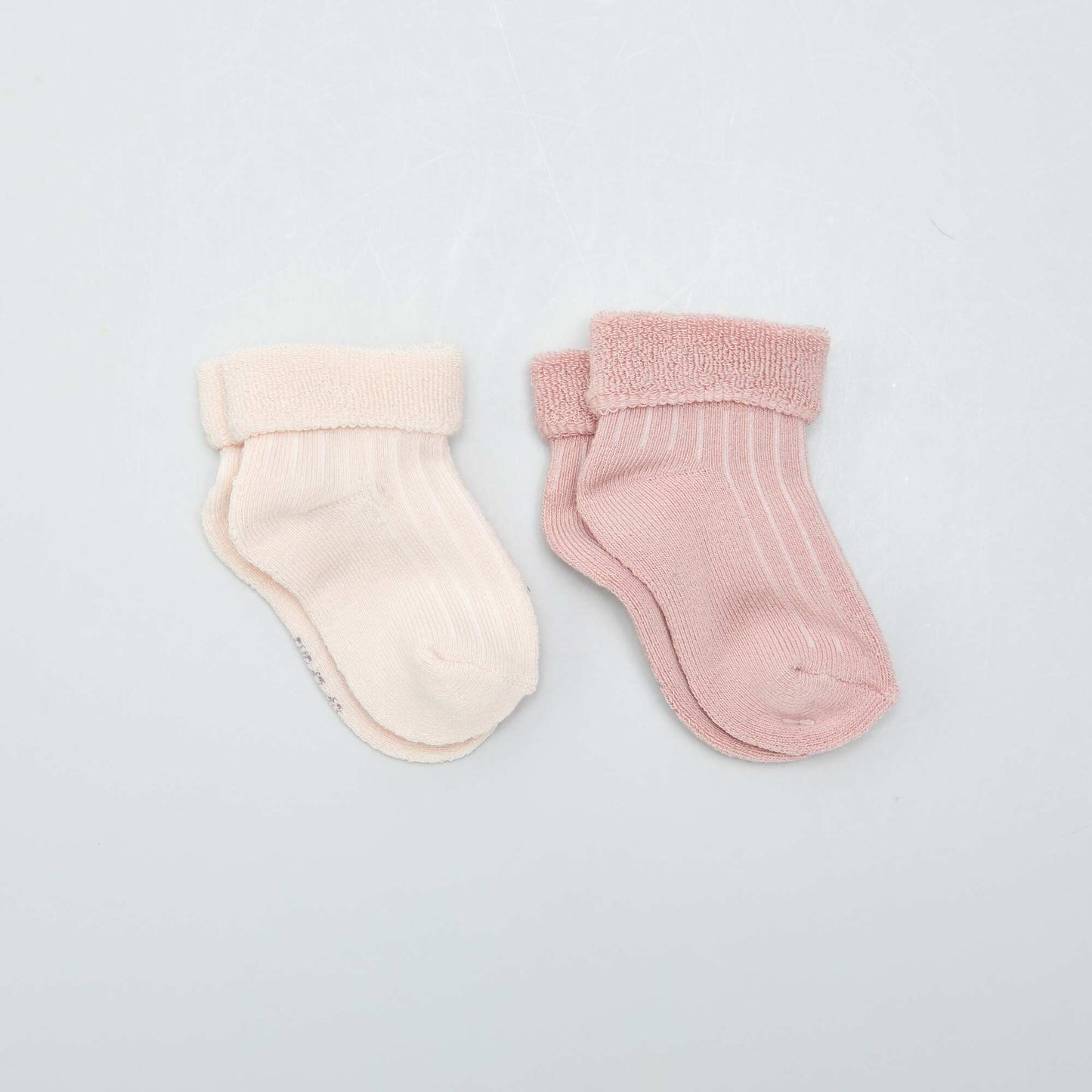 Pack de 2 pares de medias de punto de rizo PURPURA