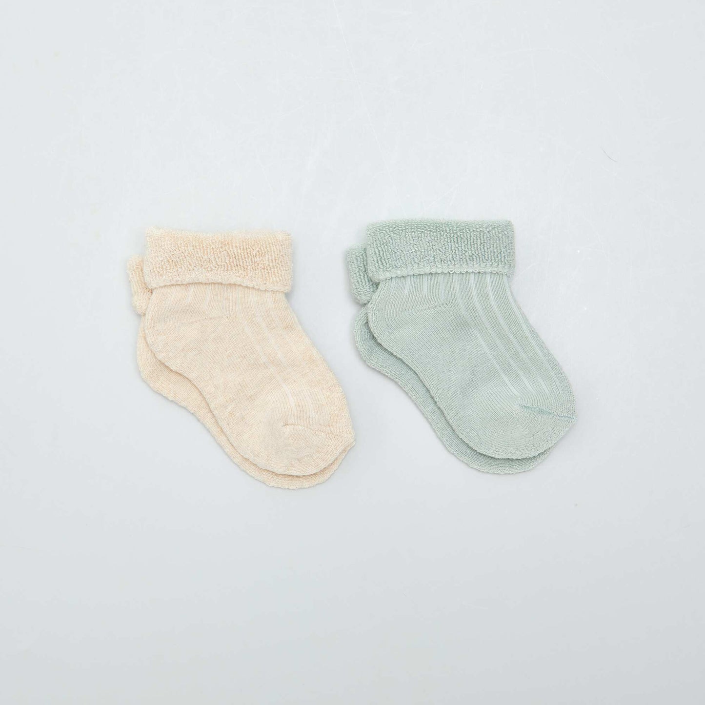 Pack de 2 pares de medias de punto de rizo AZUL