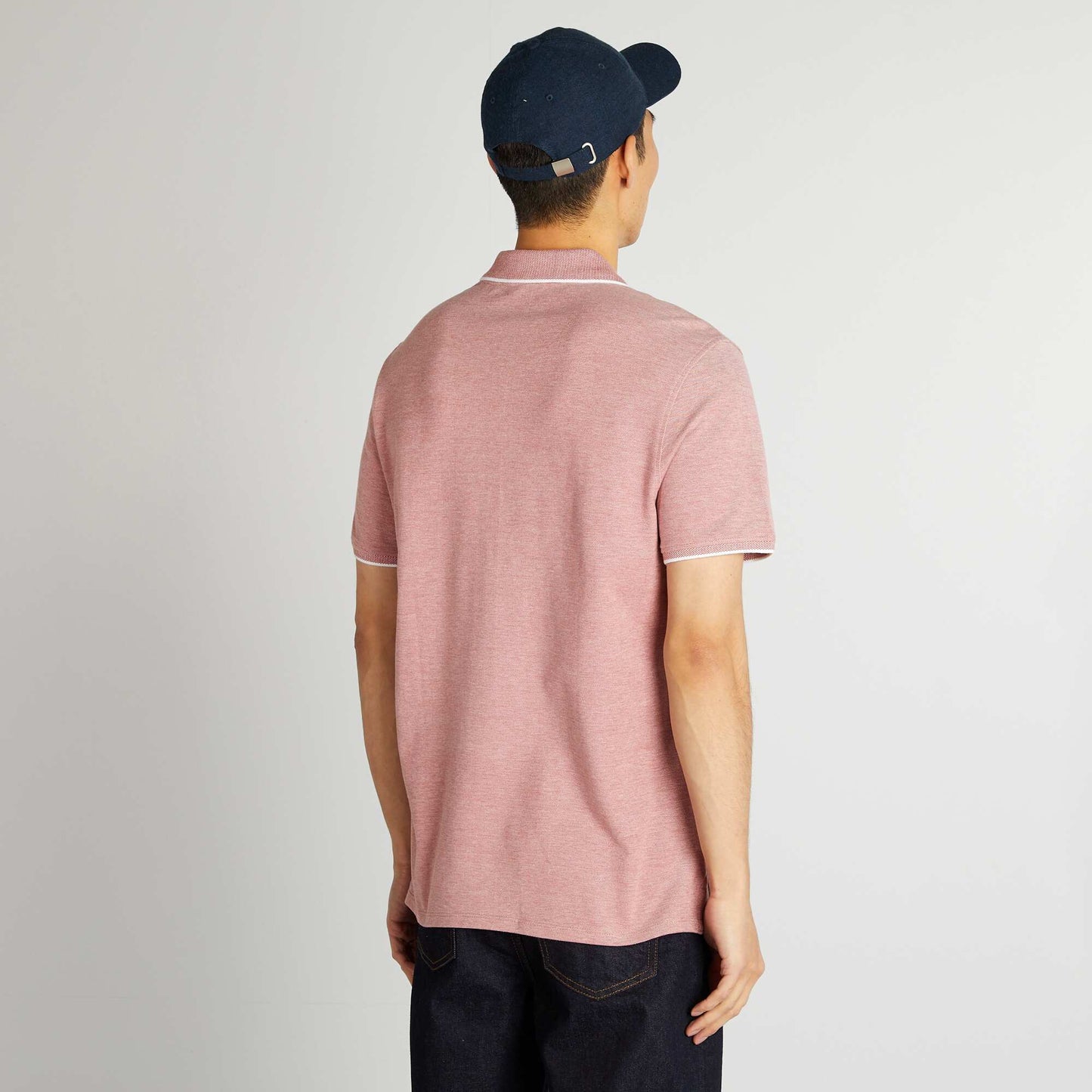 Remera de piqué de algodón ROJO