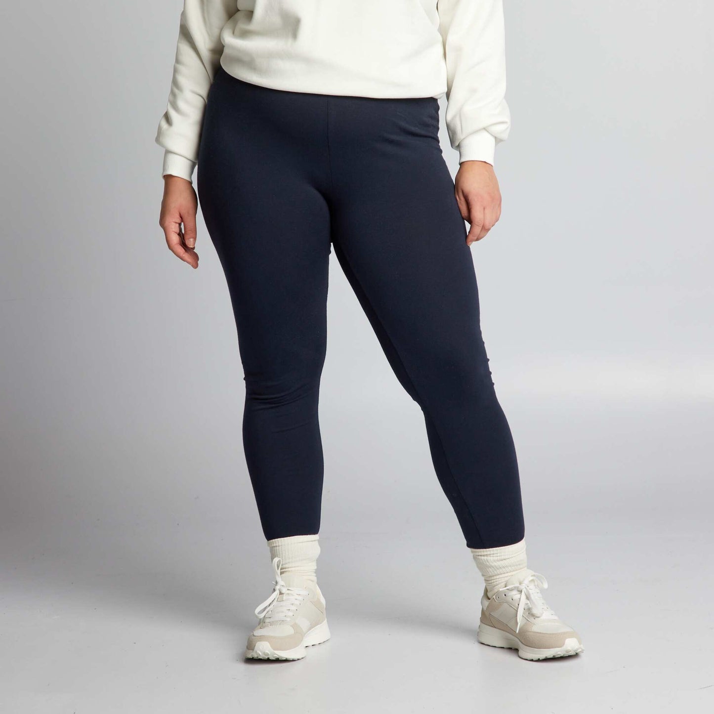 Legging largo de algodón azul