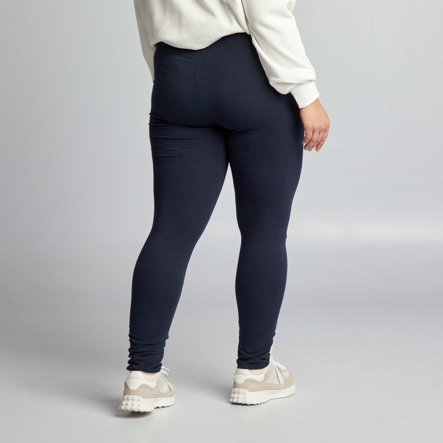 Legging largo de algodón azul