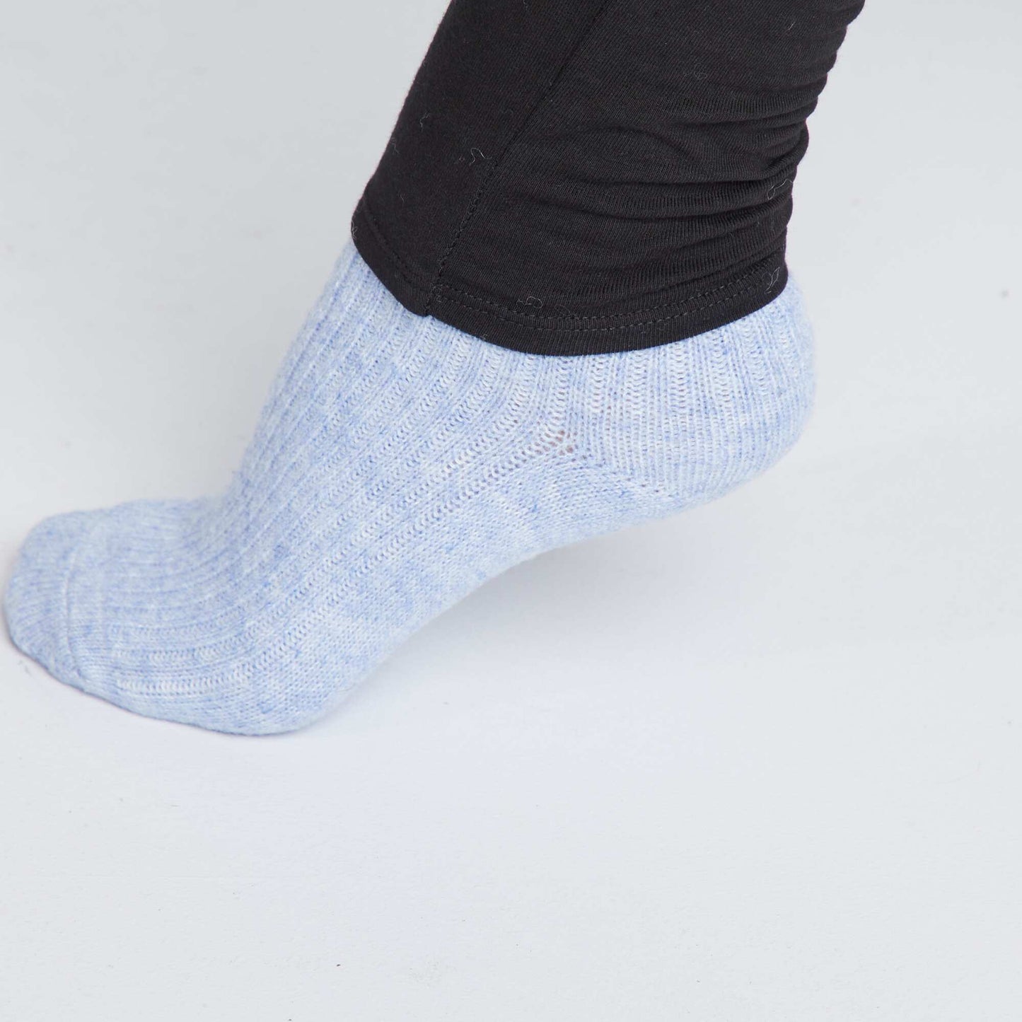 Legging maternidad largo de punto liso negro