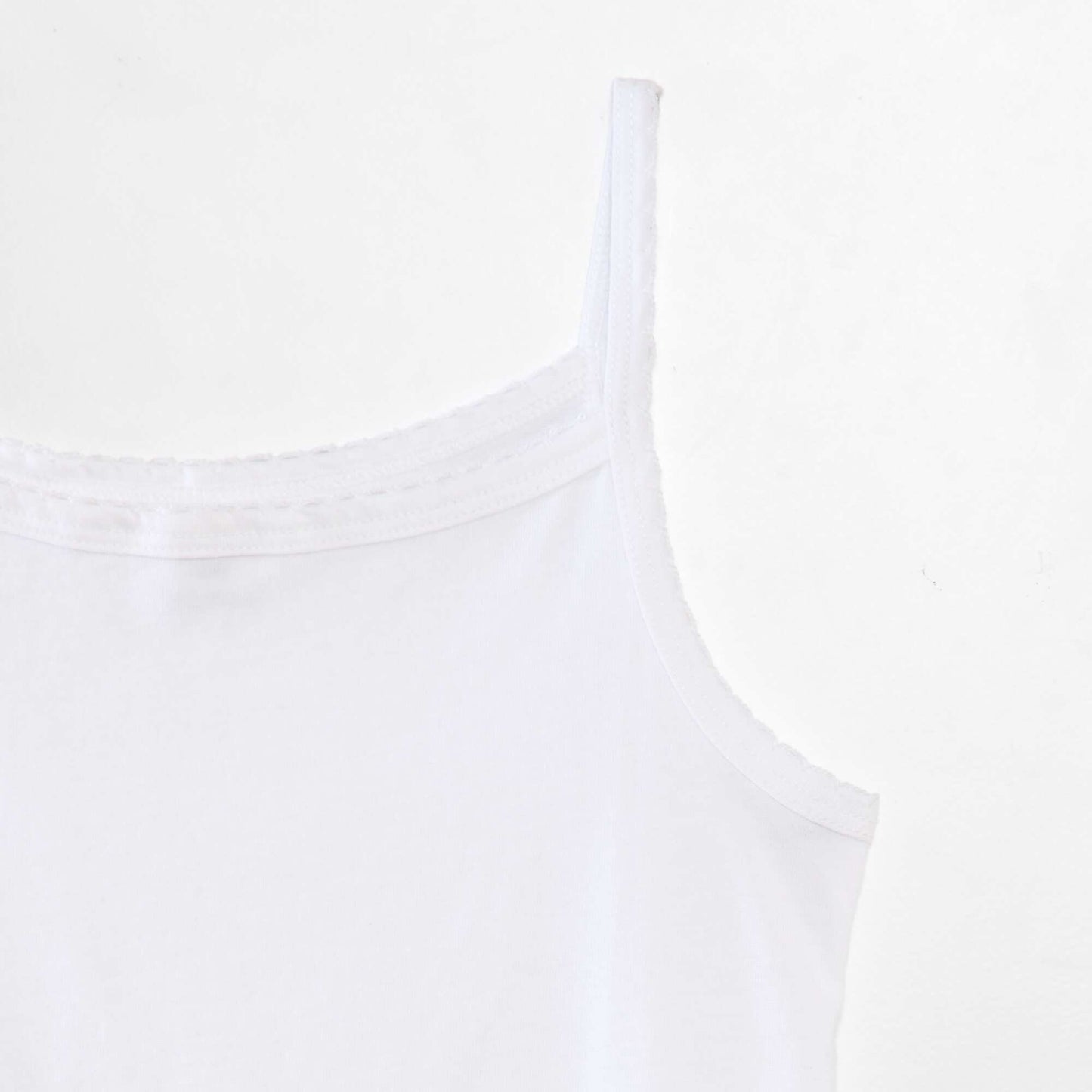 Pack de 3 camisetas de tirantes de algodón BLANCO