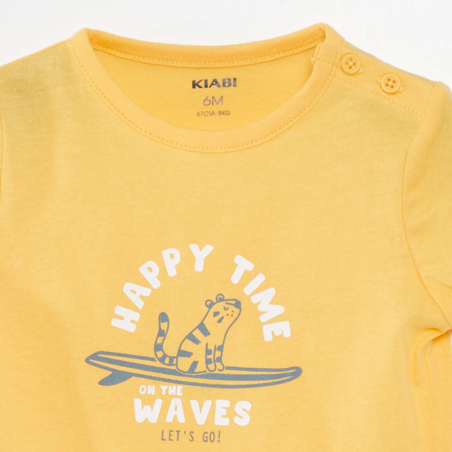Camiseta de manga corta estampada AMARILLO