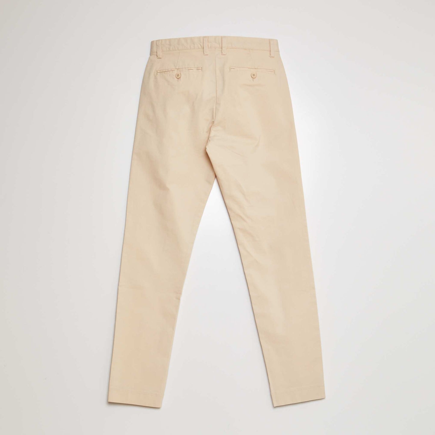Pantalón slim de tencel BEIGE