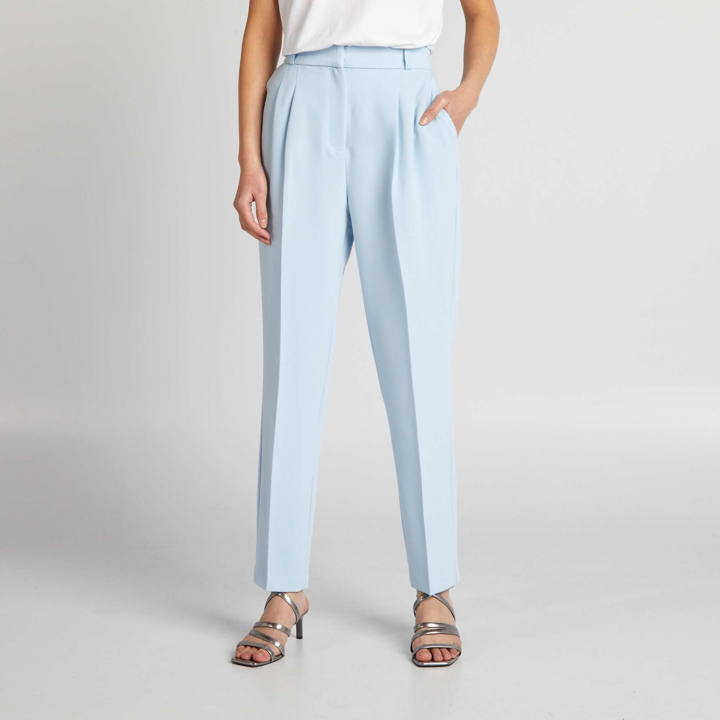 Pantalón pitillo de conjunto AZUL