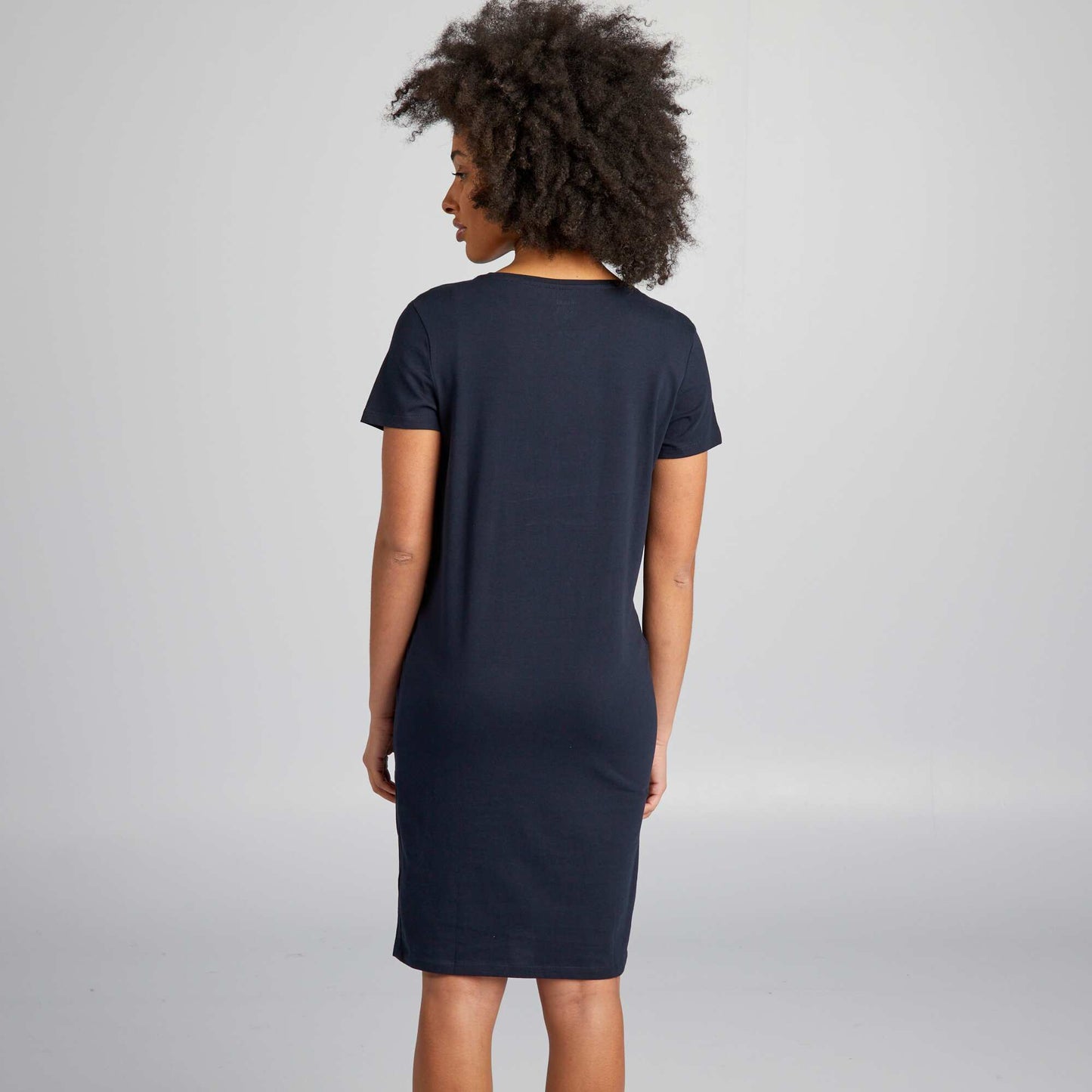 Camisón de lactancia con mensaje AZUL