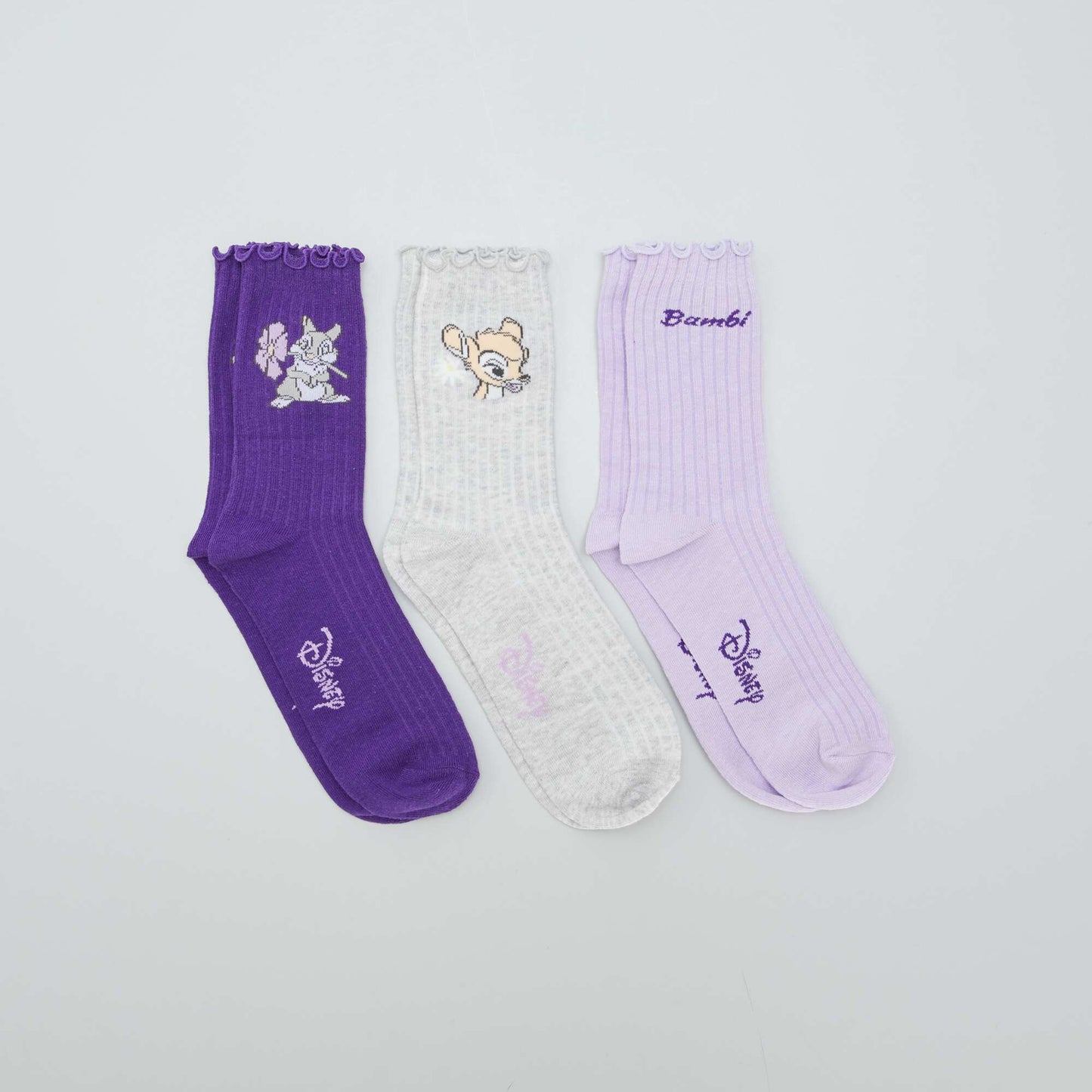 Pack de medias 'Bambi' - 3 pares PURPURA
