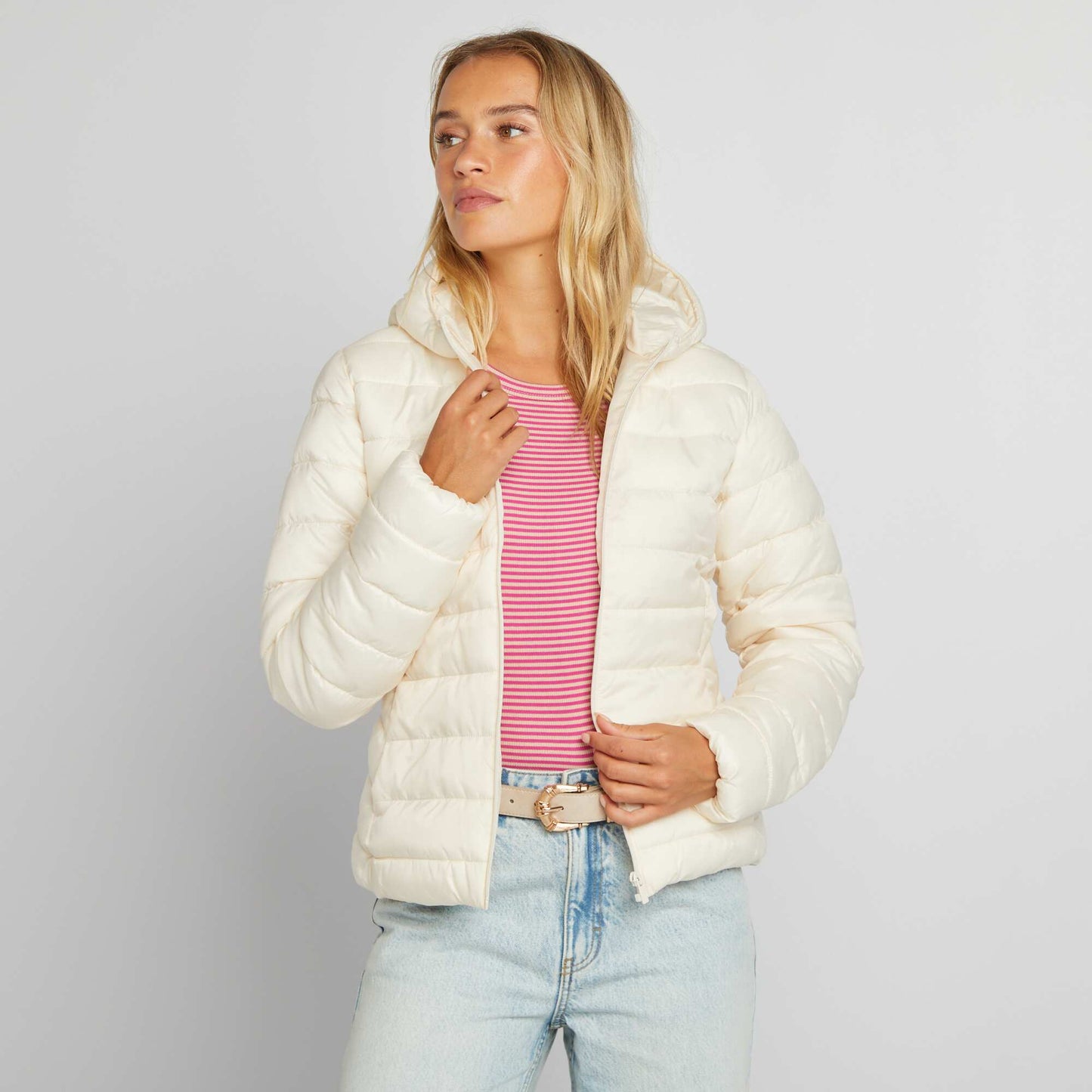 Anorak ligero acolchado BLANCO