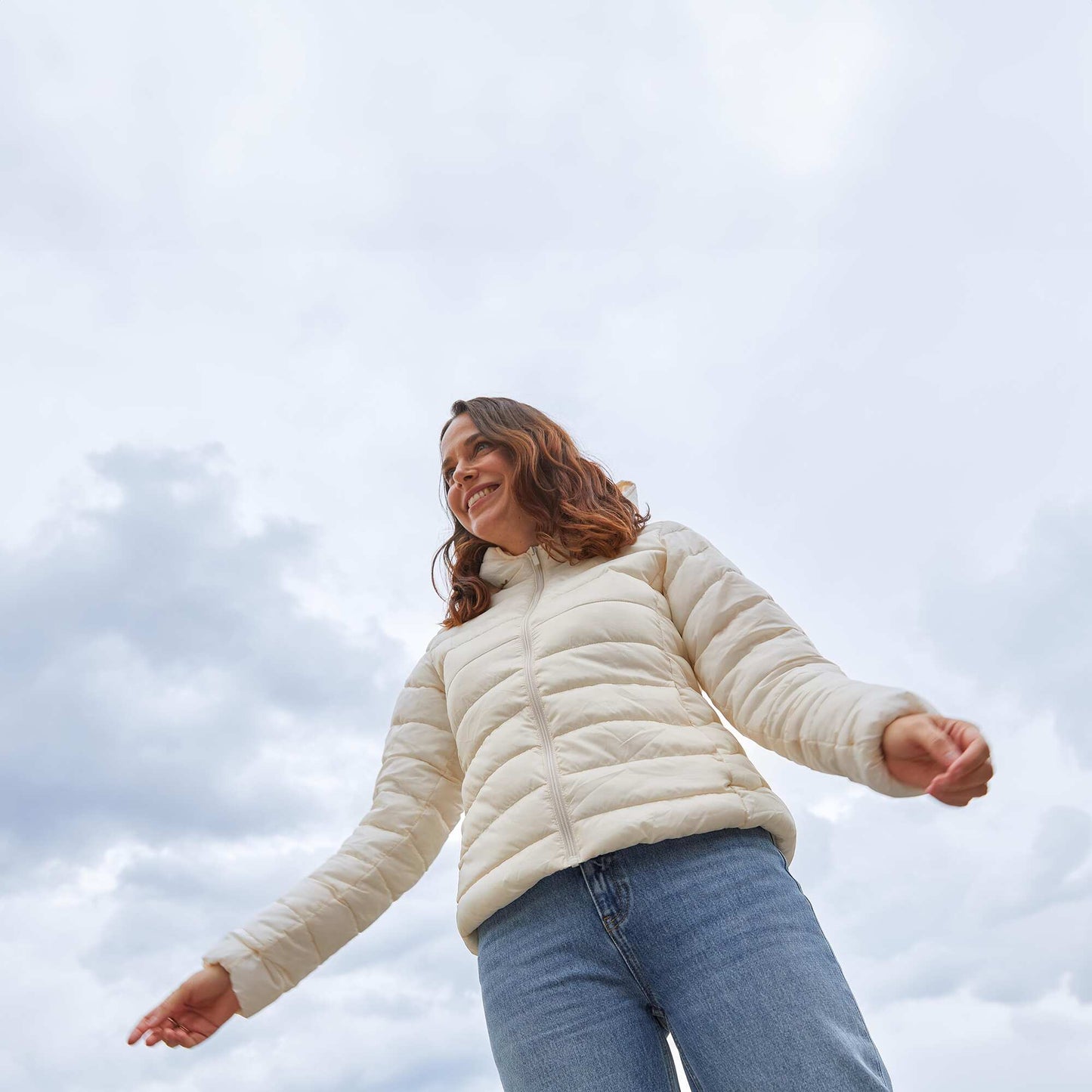 Anorak ligero acolchado BLANCO