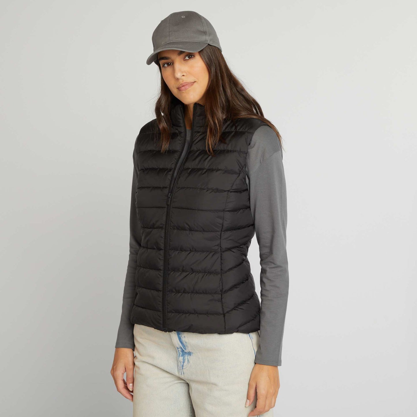 Chaleco anorak ligero NEGRO