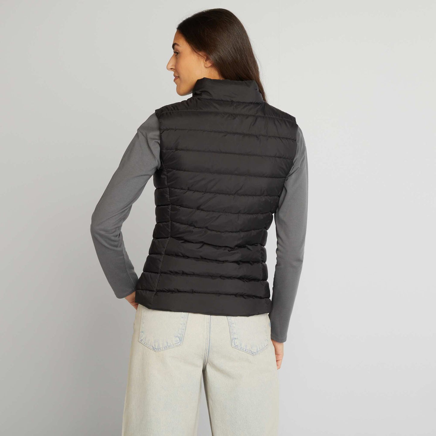 Chaleco anorak ligero NEGRO