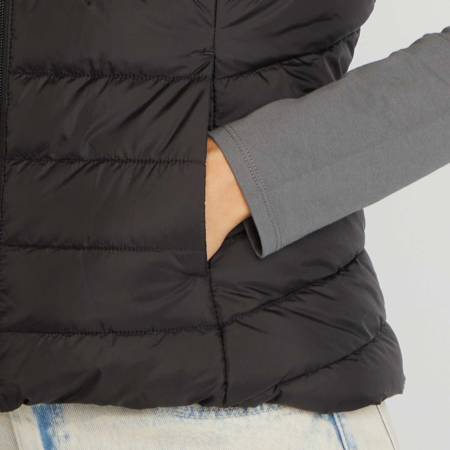Chaleco anorak ligero NEGRO