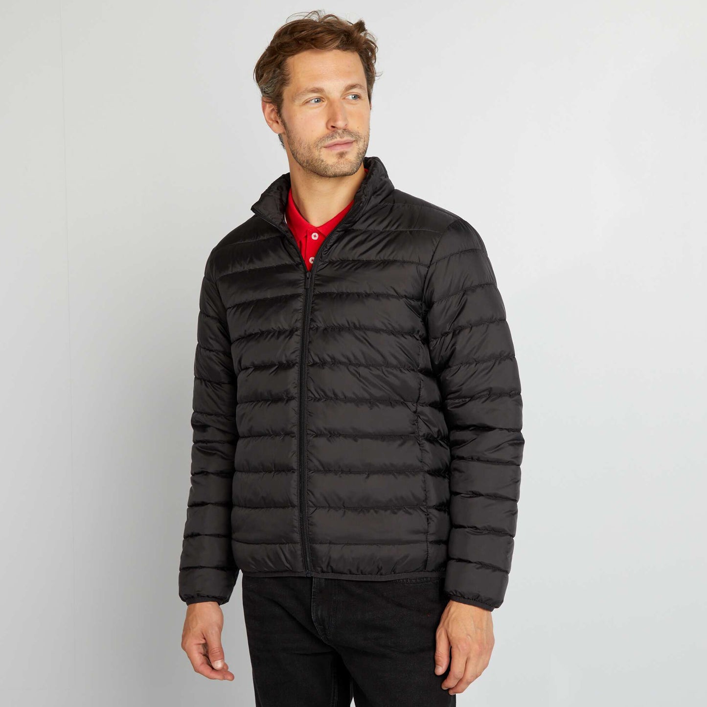 Anorak ligero acolchado negro