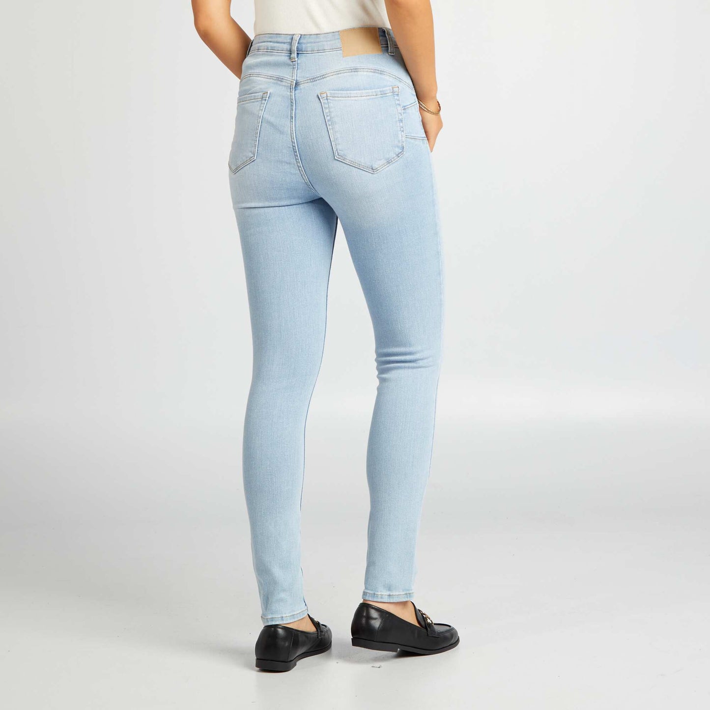 Jean skinny de tiro alto - L30 AZUL