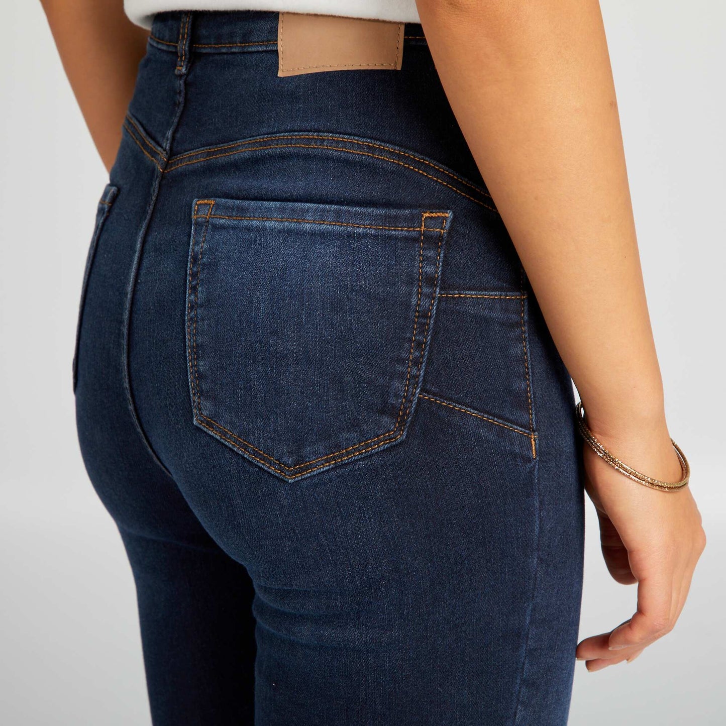Jean skinny de tiro alto - L30 AZUL