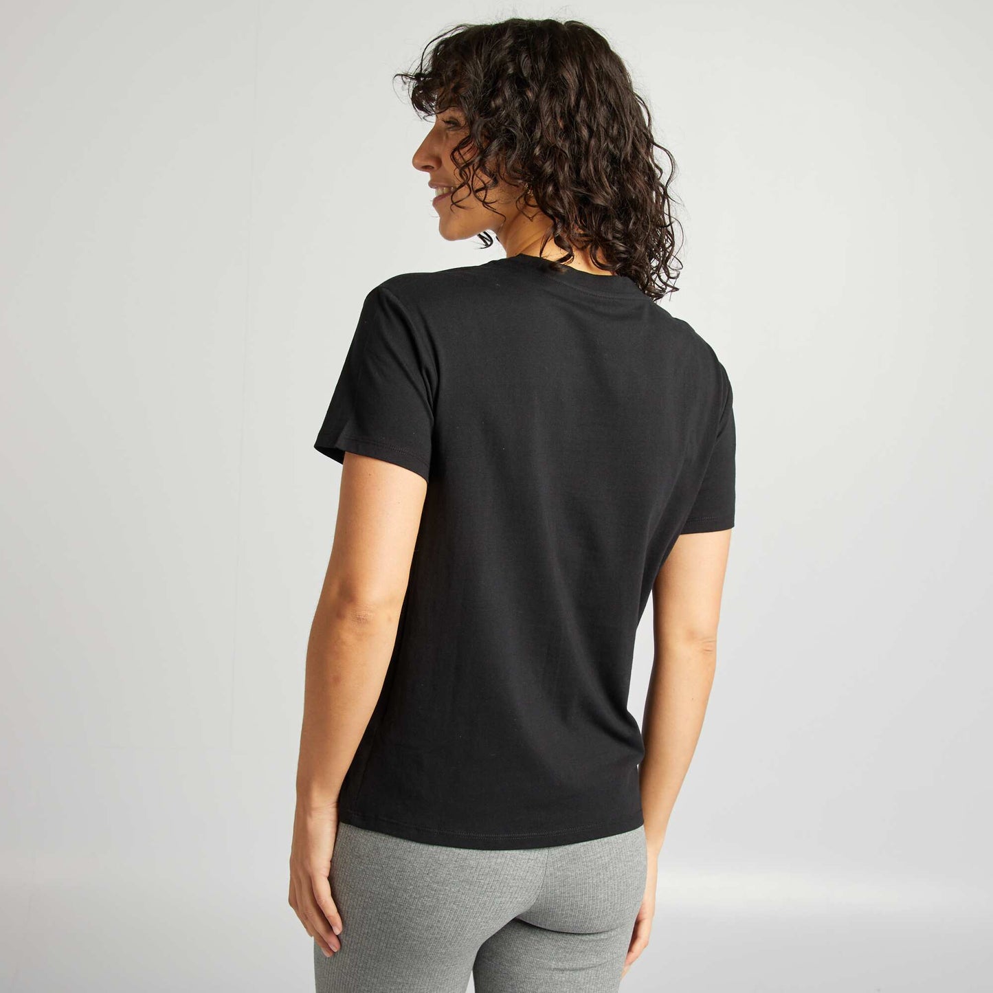 Camiseta lactancia con estampado NEGRO