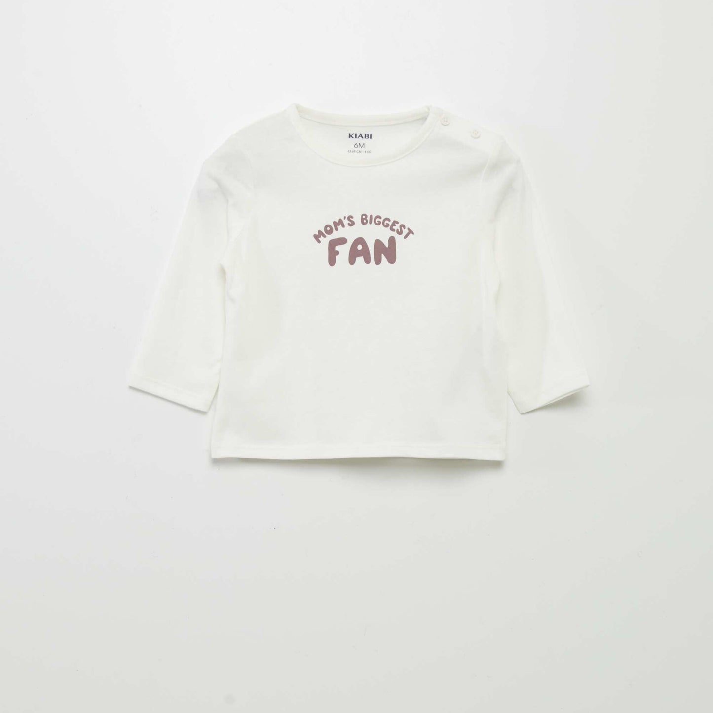 Camiseta con mensaje BLANCO