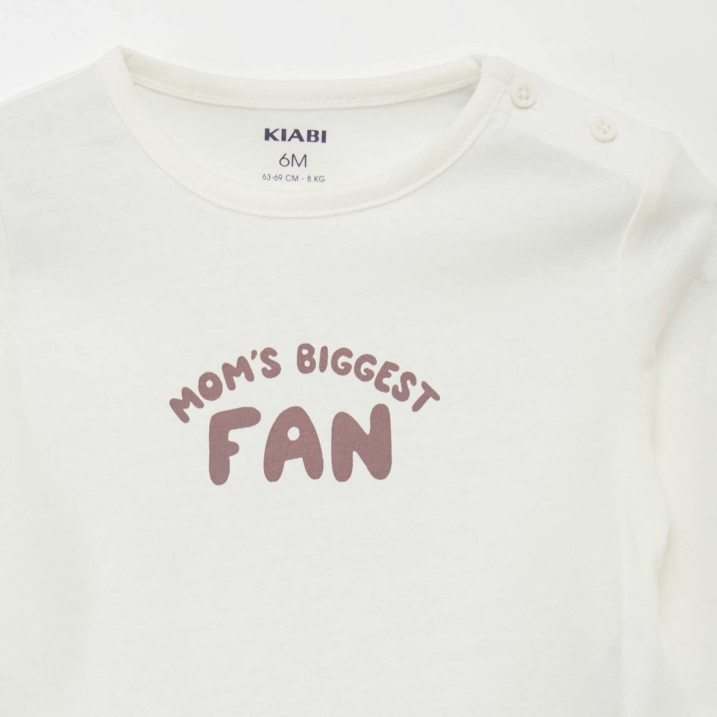 Camiseta con mensaje BLANCO