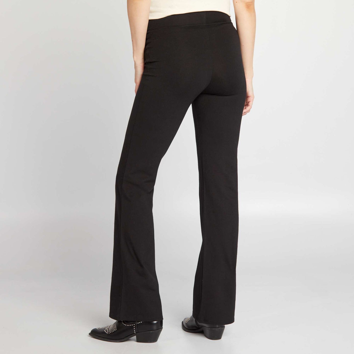 Legging bootcut maternidad negro