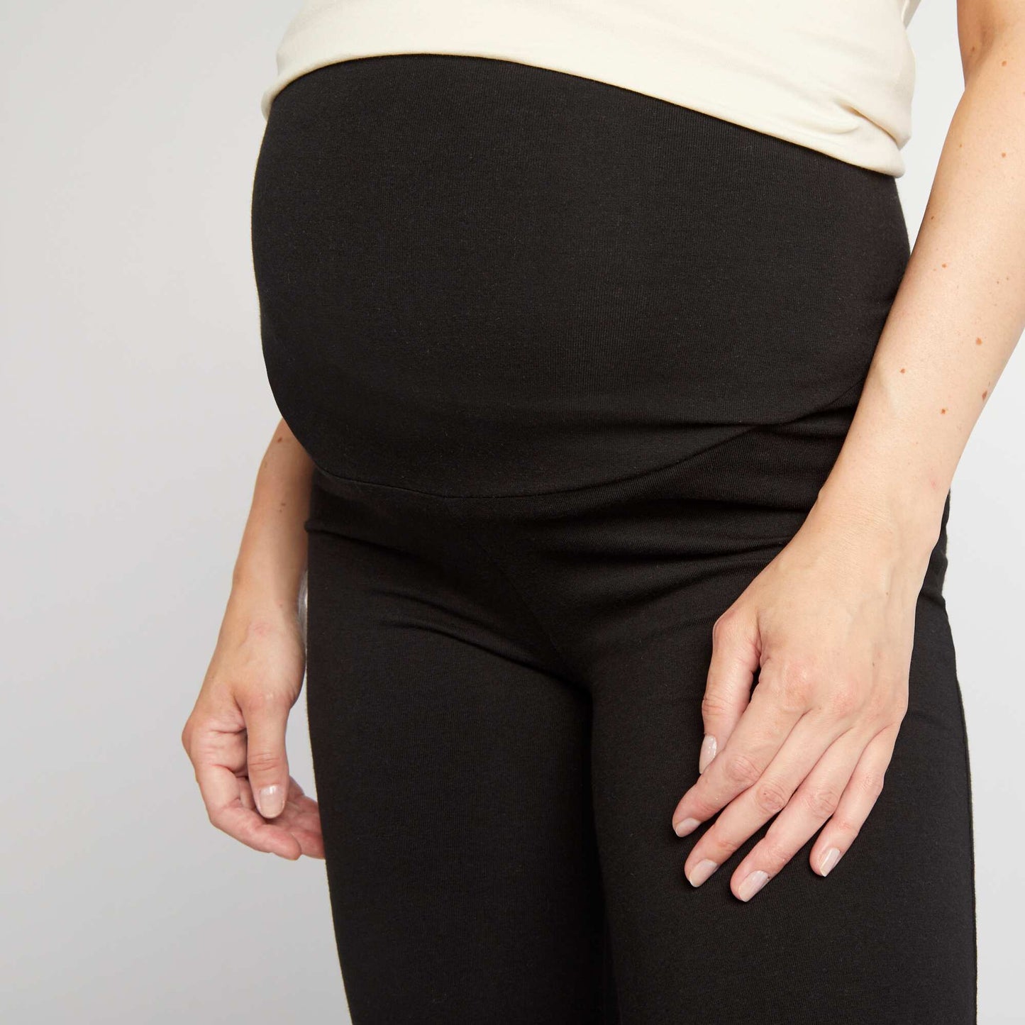 Legging bootcut maternidad negro