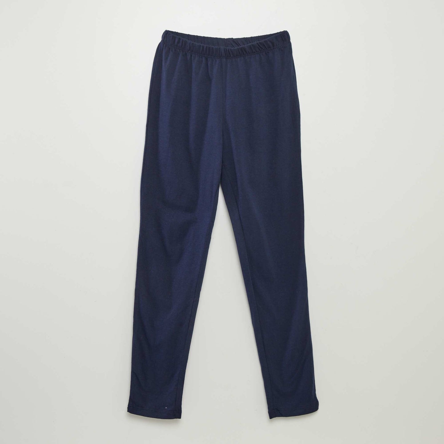 Pijama largo de punto con estampado - 2 piezas BLANCO