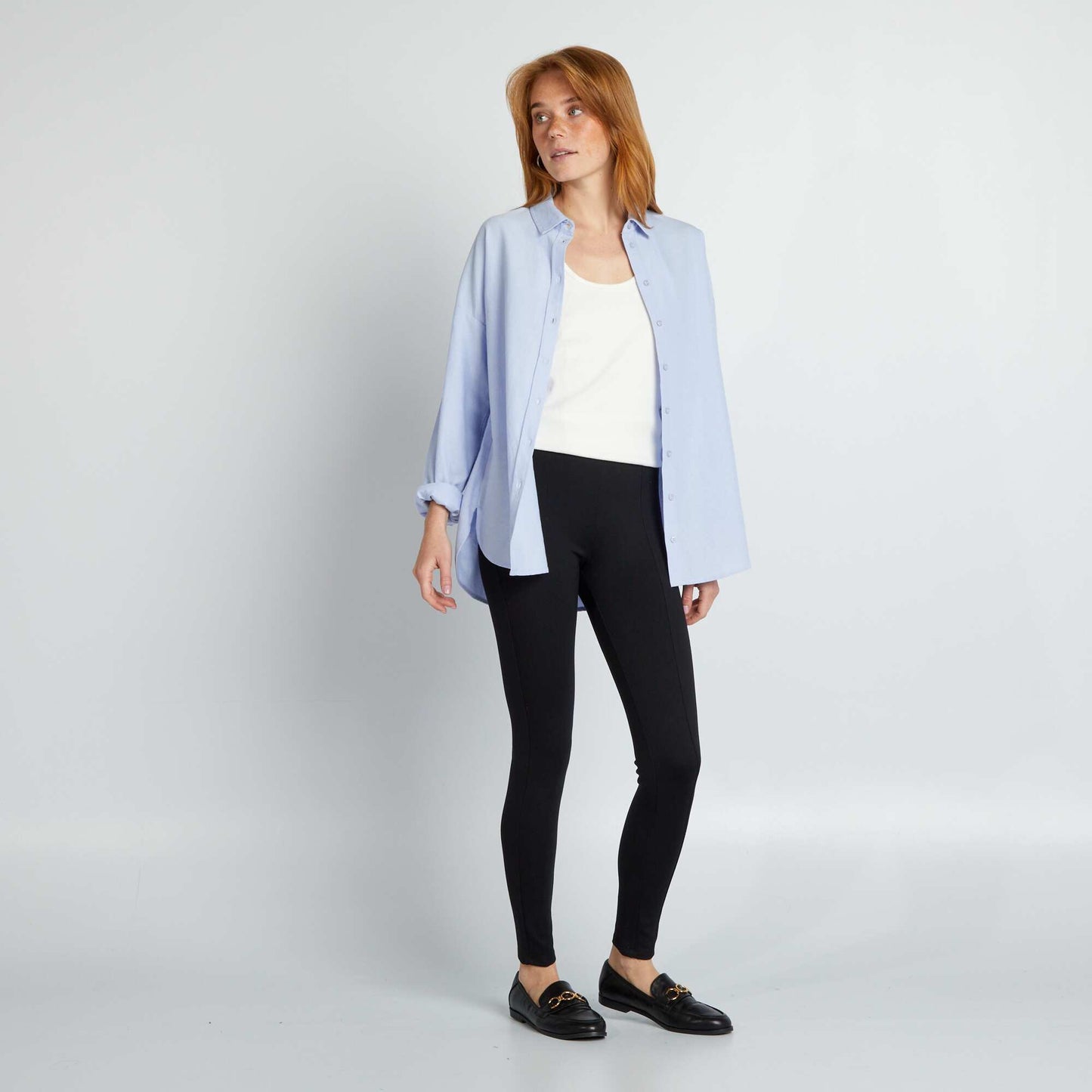 Legging largo de punto milano negro