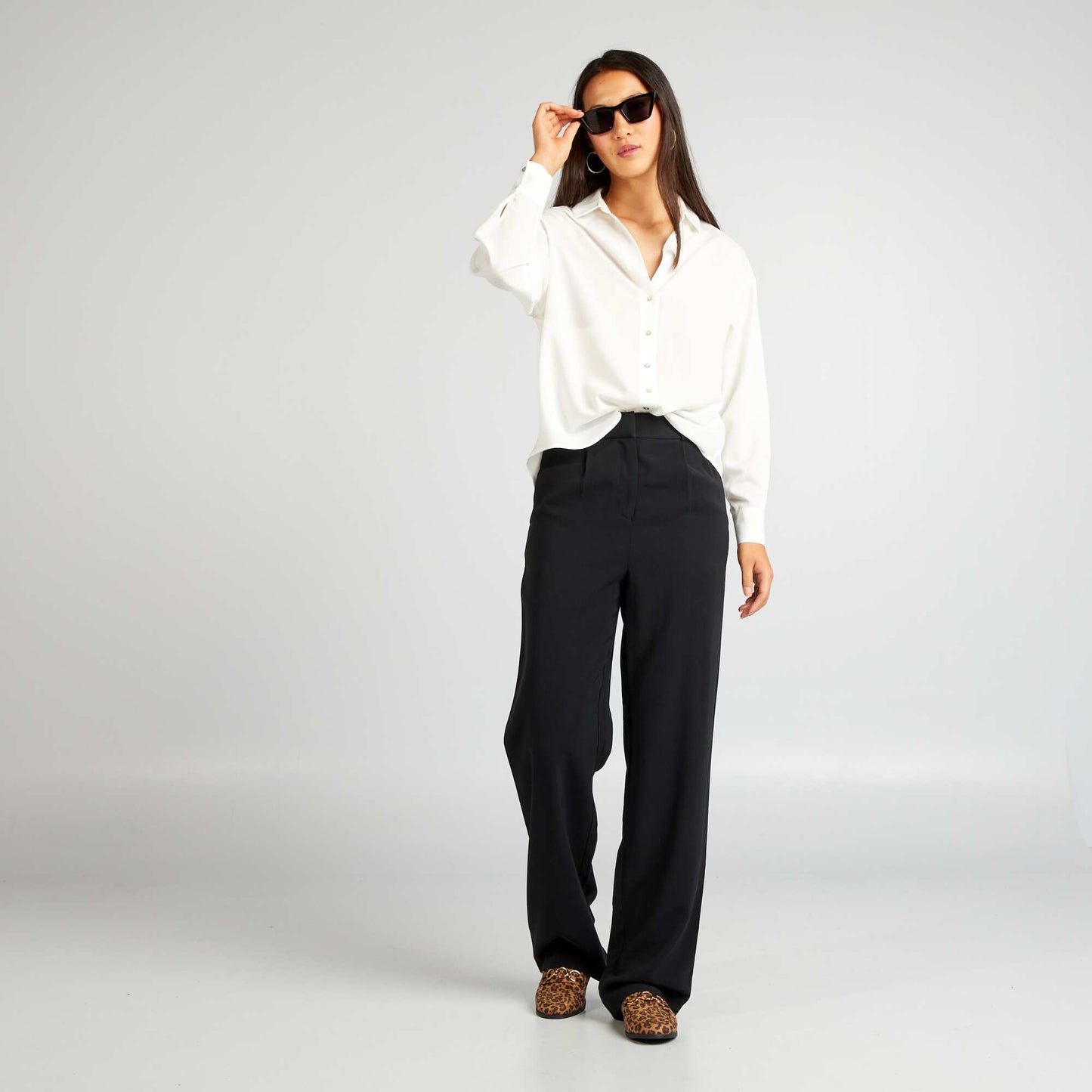 Blusa fluida BLANCO