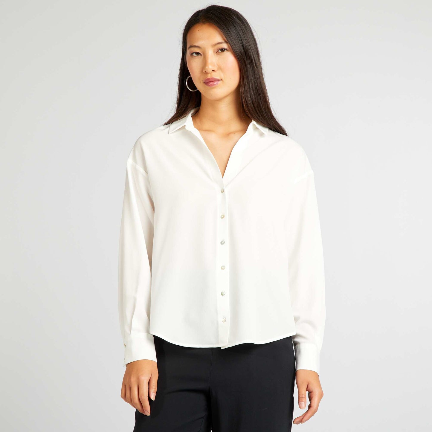 Blusa fluida BLANCO