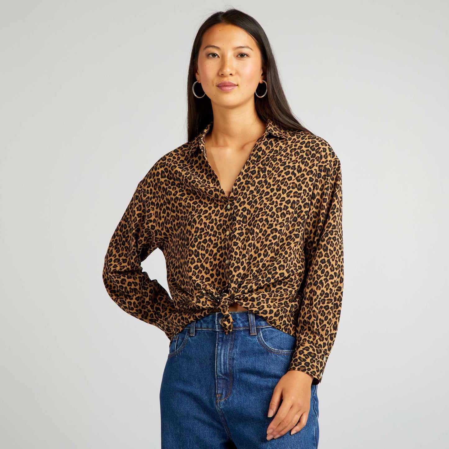 Blusa fluida BEIGE