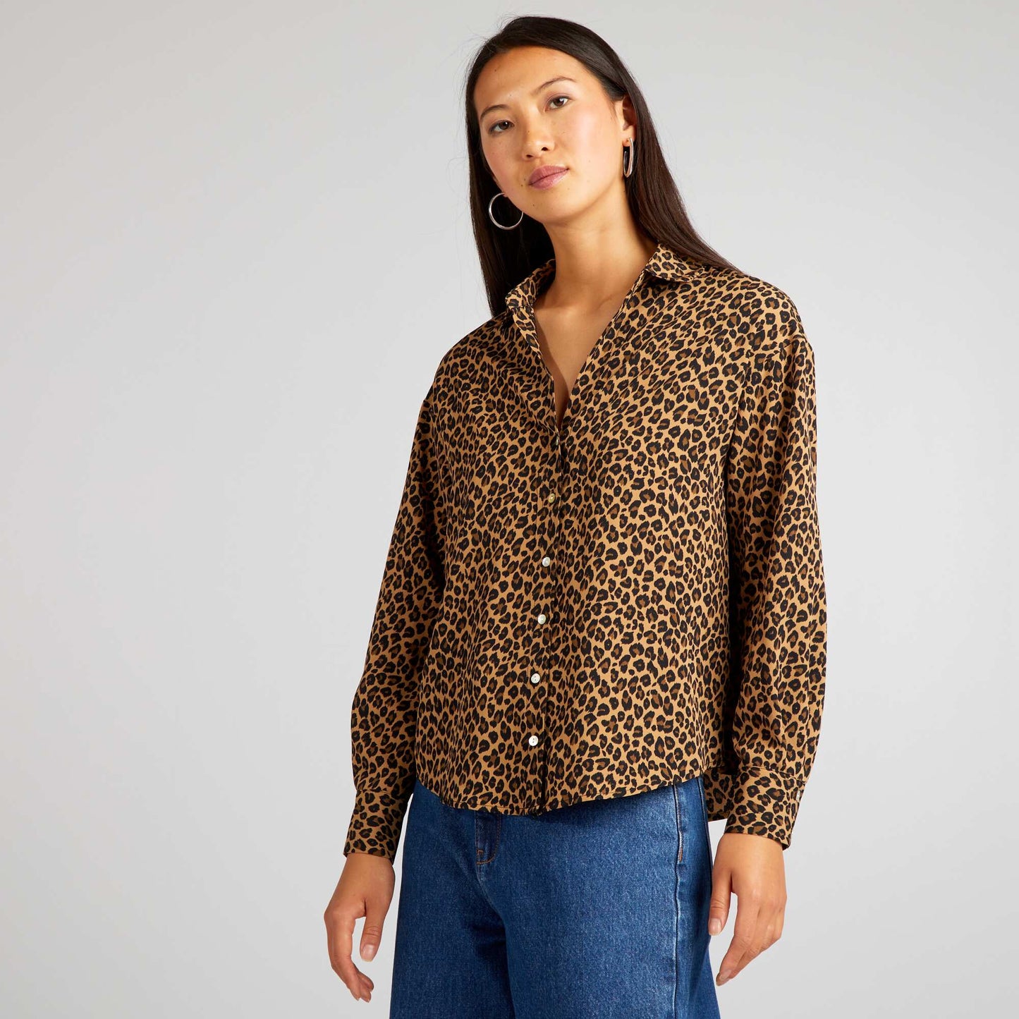 Blusa fluida BEIGE