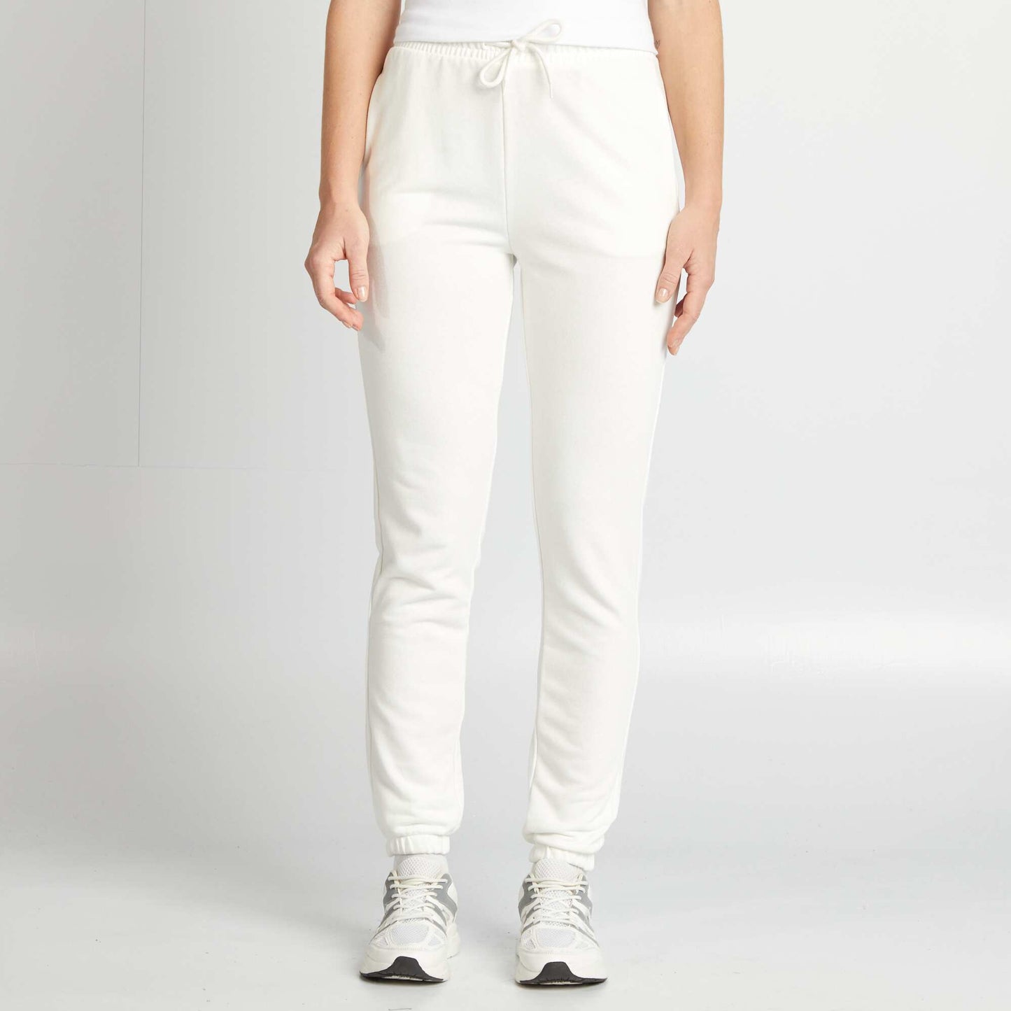 Pantalón de jogging liso fino BLANCO