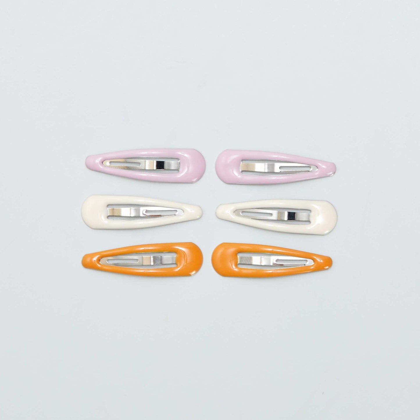 Pack de 6 pinzas clip PURPURA