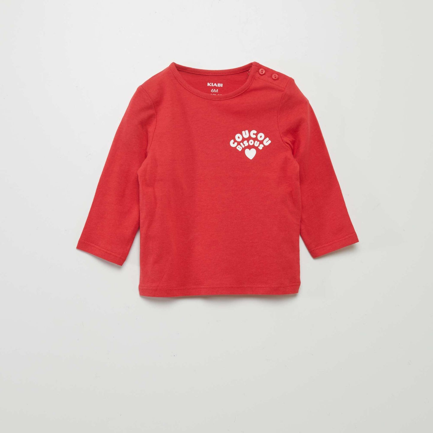 Camiseta con mensaje ROJO